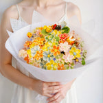 bouquet fleurs artificielles tulipes multicolores décoration intérieure moderne maison salon