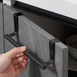 porte serviettes mural acier inoxydable noir blanc moderne clips cuisine maison appartement
