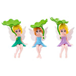 figurines fées résine vert rose bleu violet fantaisie enfantine salon décoration artisanale pasteurale papillons