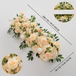 guirlande fleurs artificielles roses pivoines mariage anniversaire arches décorations extérieures romantiques classiques