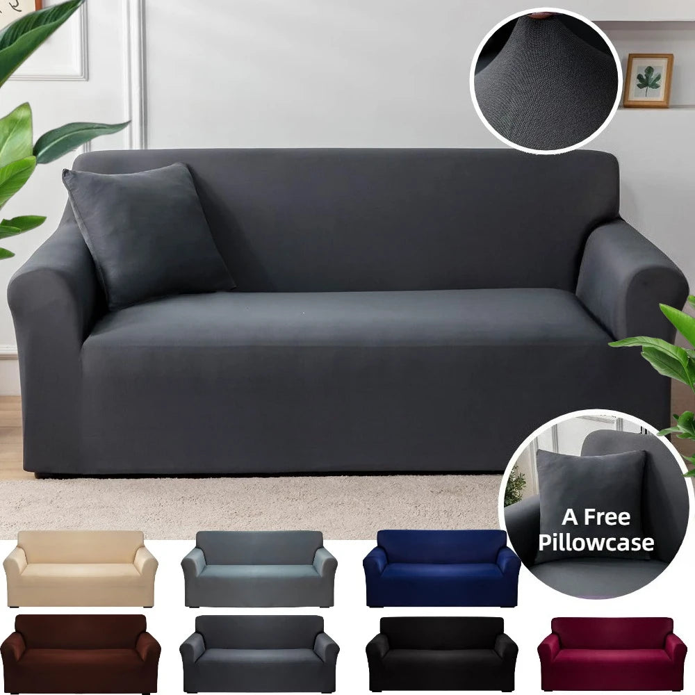 housse canapé moderne gris uni polyestère antibruit coussin lavable machine