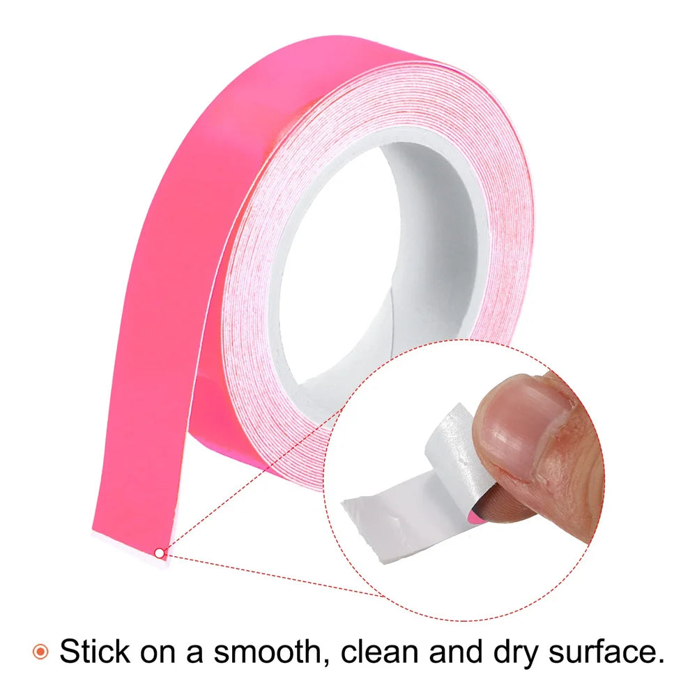 ruban réfléchissant rose opaque moderne adhésif 1cm 1.5cm 2cm 2.5cm 3cm 5cm 3mètres sécurité