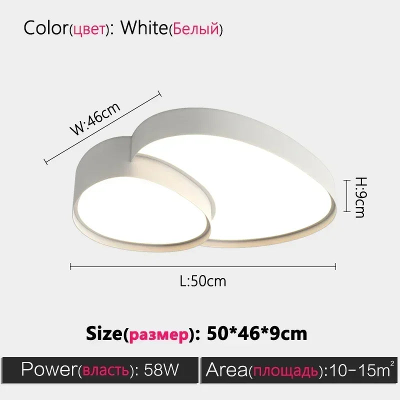 plafonnier led moderne minimaliste blanc noir plusieurs cercles ovales imbriqués fixé éclairage salon chambre