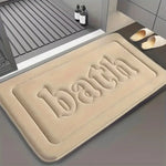 tapis bain gris clair motif fleurs noires texture moelleuse moderne