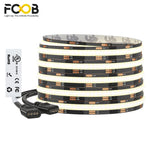ruban led flexible noir blanc 640 lumières 2700k 6500k ip66 clips moderne