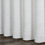 rideau douche polyester géométrique moderne diamants losanges blanc opaques