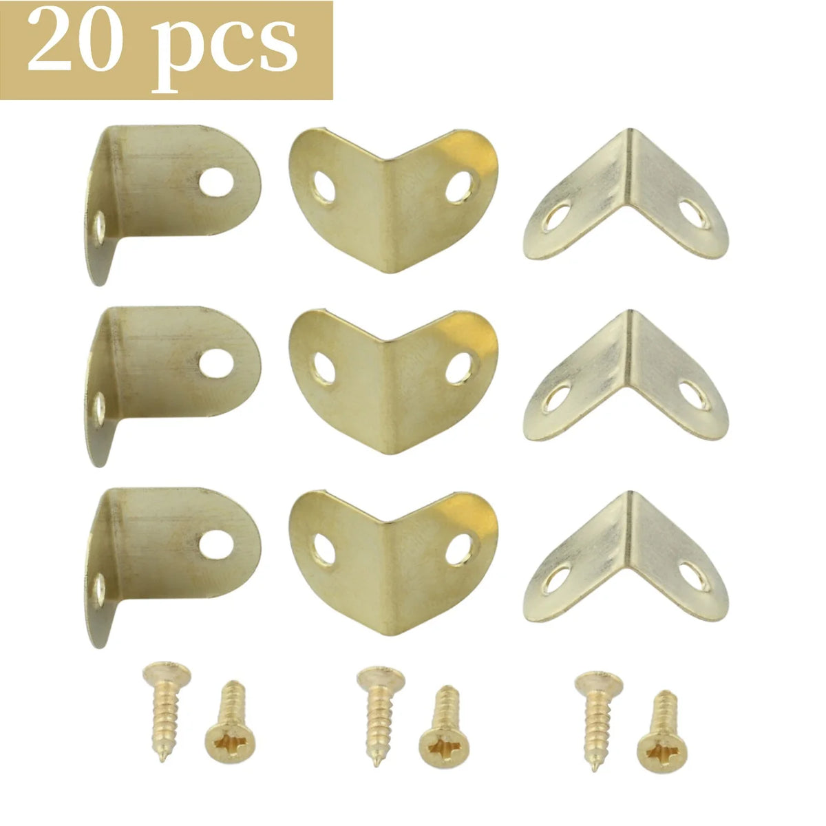 équerres angle métal doré industriel vintage vis 12mm 12mm bois protection
