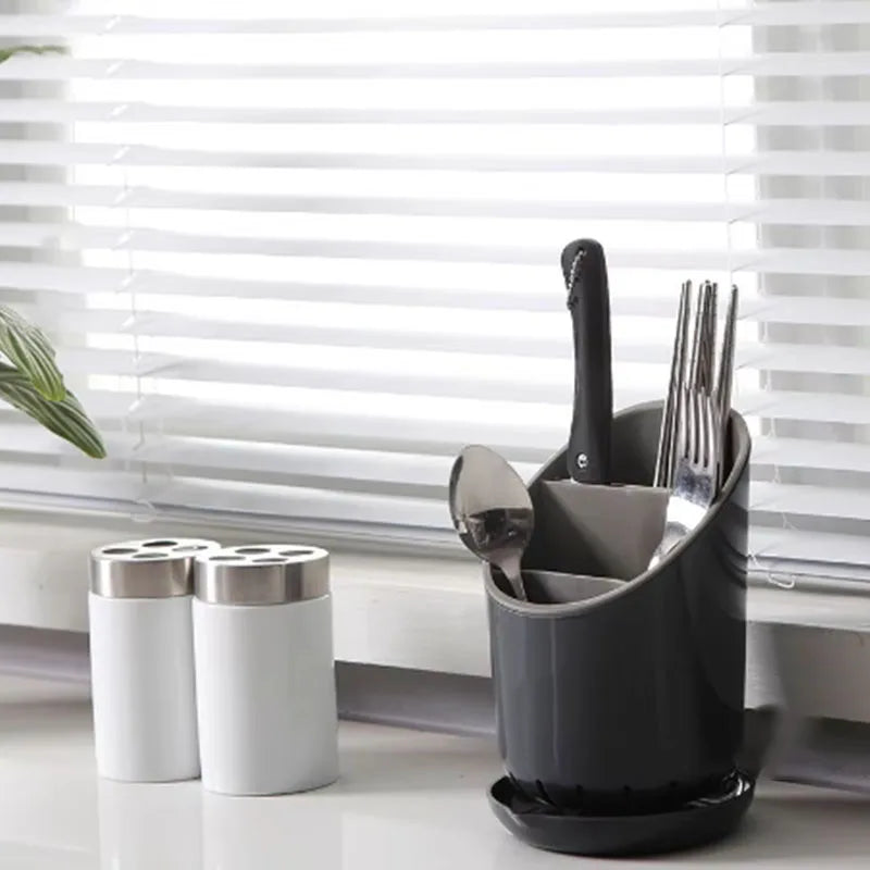 porte couverts réutilisable moderne blanc gris vert rose pratique vaisselle cuillères fourchettes couteaux