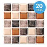 carreaux mosaïque adhésifs modernes 20x20cm imperméables antimoisissures résistants feu 10 feuilles