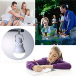 ampoule solaire rechargeable led portable blanc moderne câble panneau solaire camping nuit massageurgence