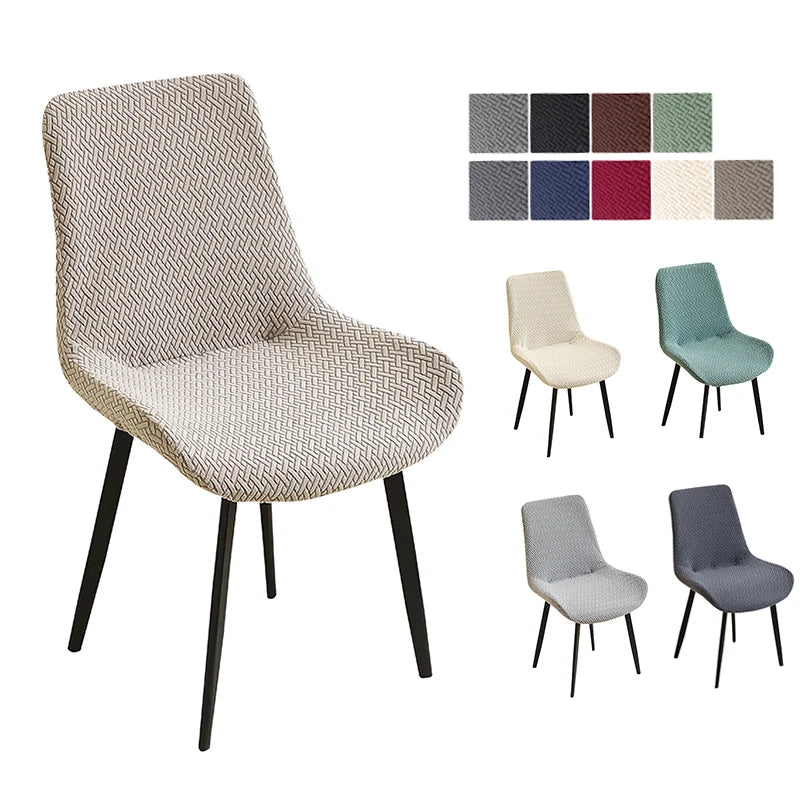 chaises modernes tissu motifs géométriques beige gris bleu opaques extensibles mariages banquets