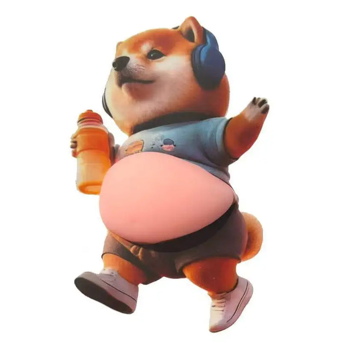 aimants réfrigérateur dessin animé chien chat orange gris rose mignon cartoon