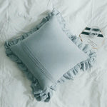 coussins volants coton blanc rose bleu doux moderne lit respectueux environnement