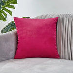 housses velours coussins decoratifs jaunes modernes salon chambre 45x45cm