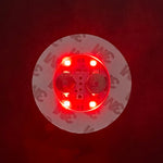 mini lampes led multicolores adhésives modernes rouges vertes bleues diodes circulaires festive minimaliste