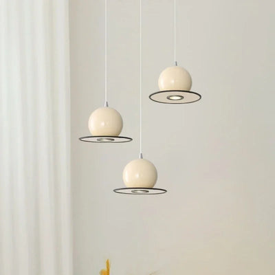 Lampe suspendue design italien crème