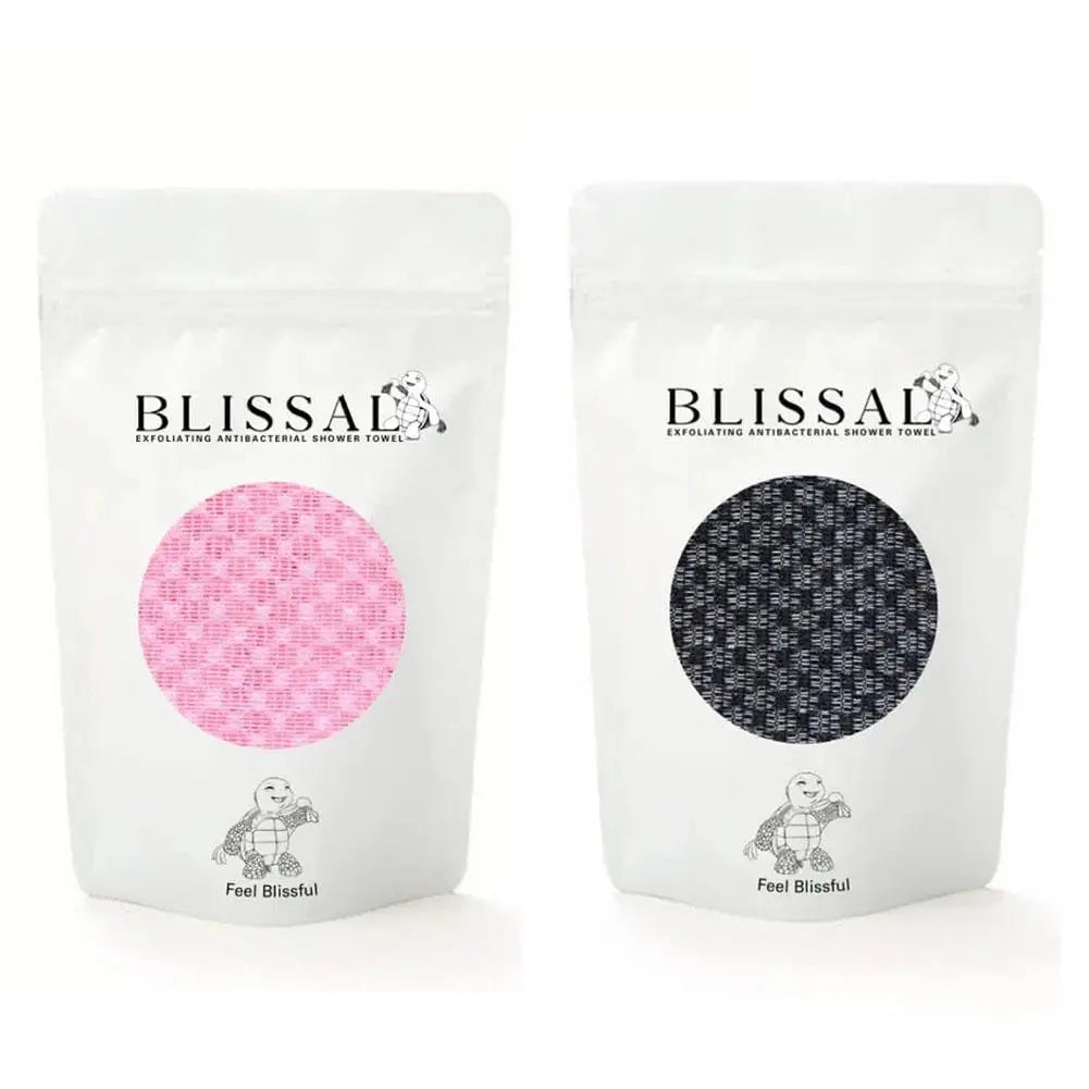 serviette exfoliante antibactérienne rose noire motif géométrique moderne douce durable toile
