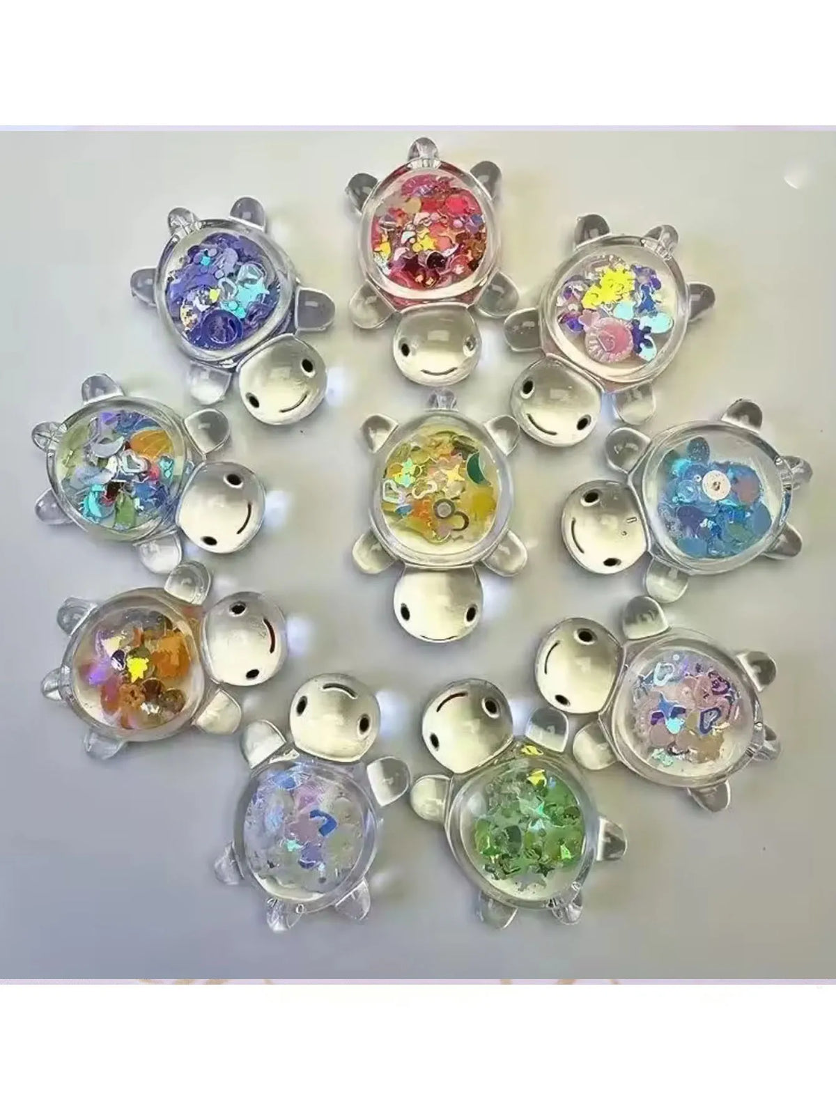coquillages décoratifs transparents animaux tortues canards cochons adhésif maison jardin intérieur extérieur