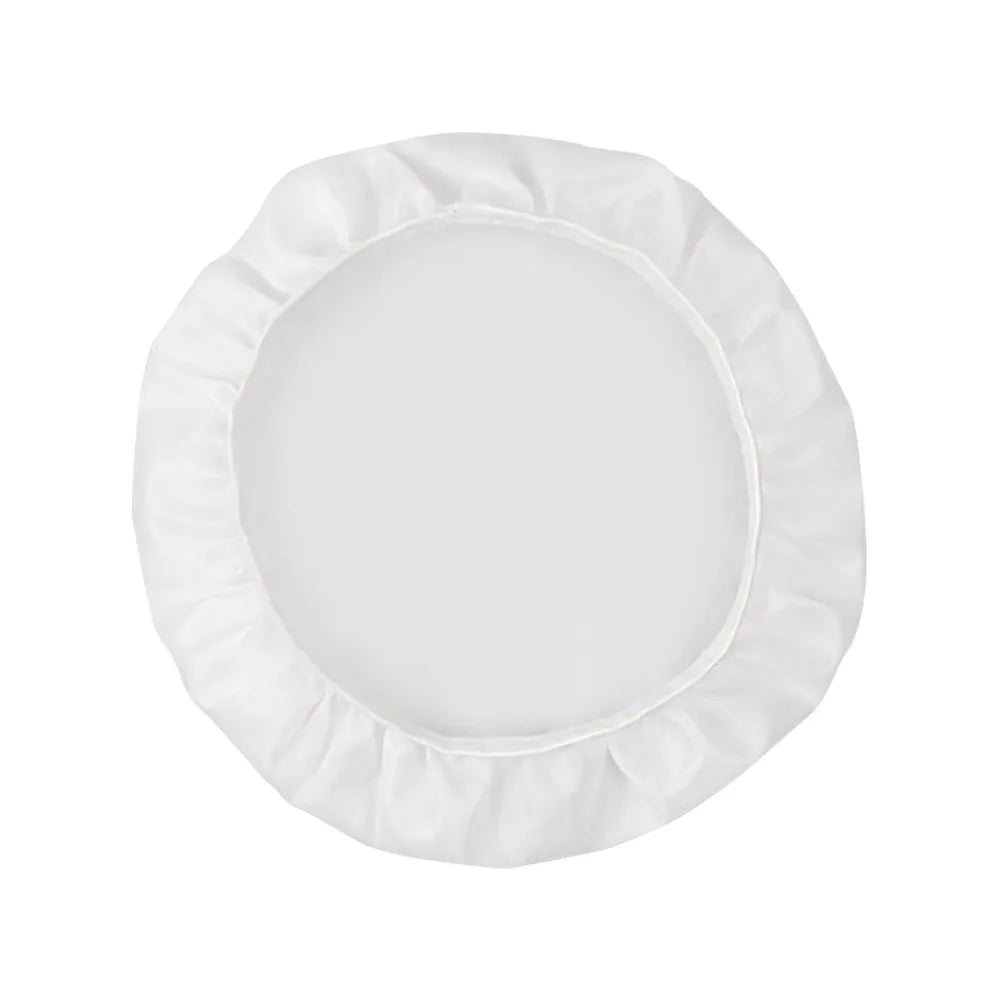 cache lampe led ruché moderne adhésif beige blanc opacité