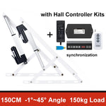 support charge électrique pliable blanc moderne moteur électrique lisses opaques lit