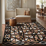 Tapis ethnique marocain vintage jaune clair