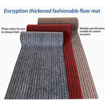 tapis sol imperméable antidérapant résistant bactéries extérieur moderne rayures horizontales gris rouge