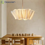 Lampe suspendue moderne tissu beige clair texture légèrement rugueuse salon chambre hall