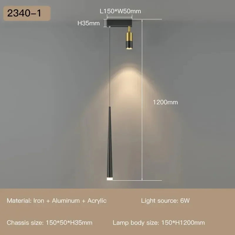 suspension lumineuse or noir moderne minimaliste touch control interrupteur eyelets chambre salon