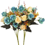 décoration maison bouquet fleurs artificielles roses soie modernes élégantes baby shower mariage anniversaireextérieur