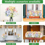 décoration mariage bouquet fleurs artificielles roses dahlias hortensias intérieur romantique champêtre