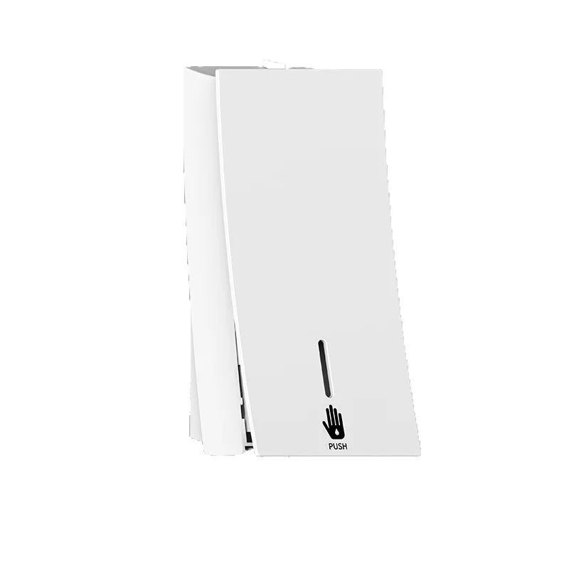 distributeur savon liquide mains abs blanc gris beige texture lisse moderne fixation murale push