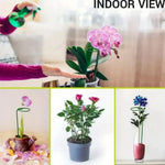 supports fleurs vert foncé métal minimaliste 35cm 45cm 55cm 10pcs