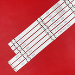 bandes rétroéclairage led blanc bleu modernes clips fixation téléviseur 43 pouces points noirs 110