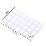 boîtes rangement transparentes 10 15 24 28 grilles clips modernes bijoux bricolage affichage storage