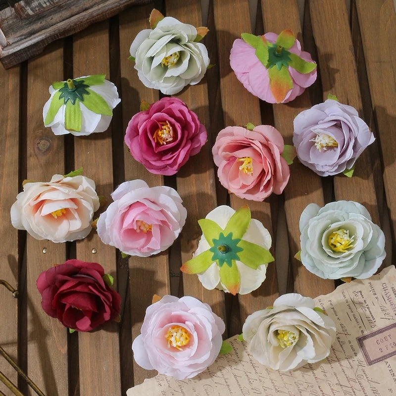 fleurs roses artificielles soie décoration mariage maison bouquets fleurs réalistes pétales doux