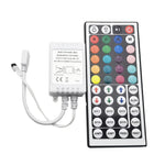 contrôleur lumière led rgb 24 touches 44 touches télécommande ir blanc noir moderne