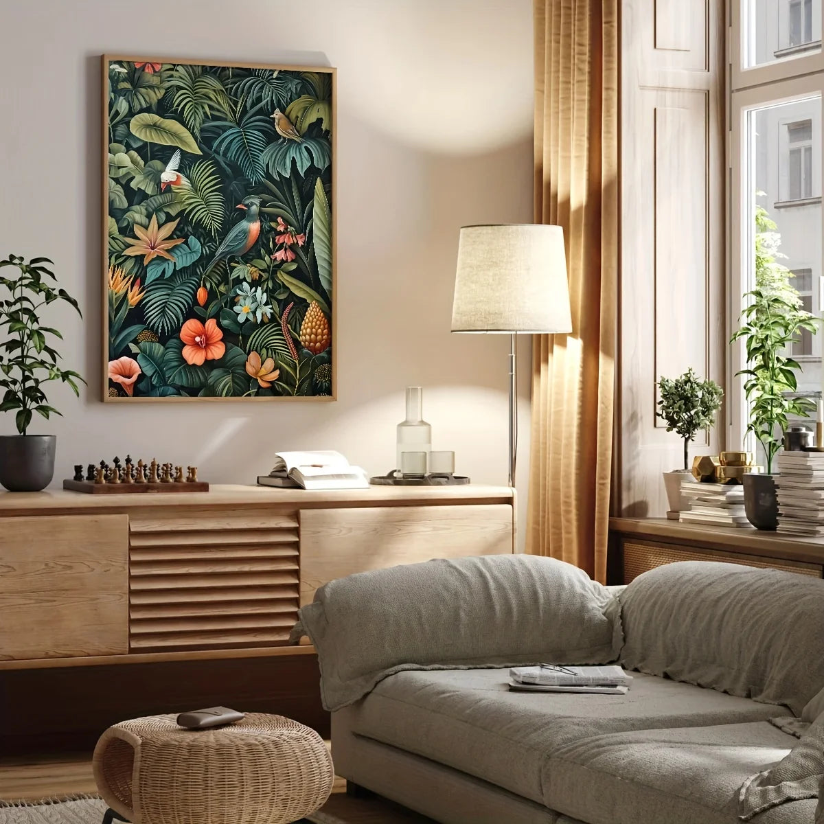 affiches modernes végétales motifs floraux sans cadre toile impression maison salon chambre