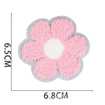 écussons décoratifs arc ciel coquillage fleurs texturés brillants adhésifs