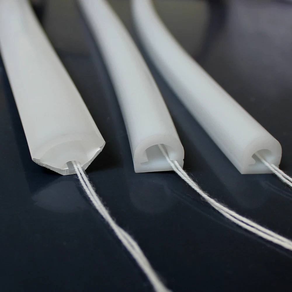 profils lumineux silicone blanc modernes eyelets flexibles led étanches 05m 1m 2m 3m