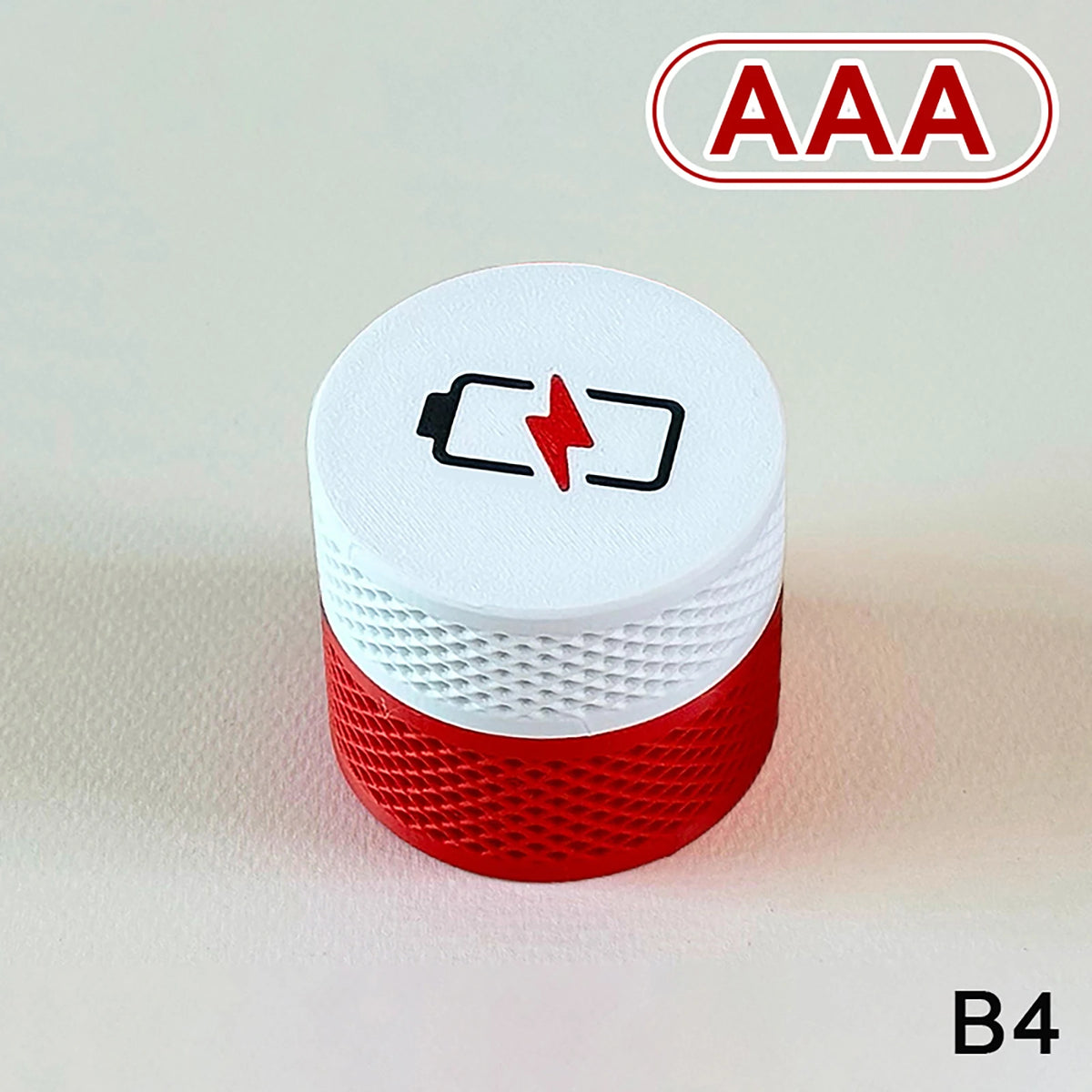 boîte piles blanc rouge moderne grille rangement piles aaa aa étanche portable