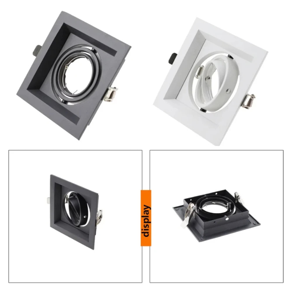 Spot LED moderne noir blanc réglable angle 30° salon chambre cuisine
