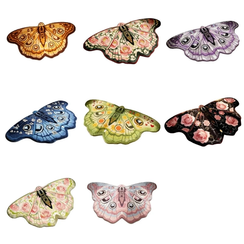 tapis papillon multicolore moderne polyester antidérapant salon chambre coucher doux