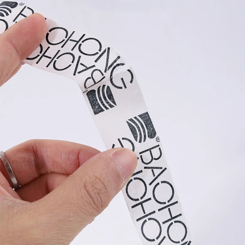 ruban adhésif blanc noir imprimé baohong logo moderne minimaliste 10mètres 25mm