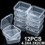 boîtes rangement transparentes pratiques modernes clips fermeture portables anti poussière multi usages petits objets