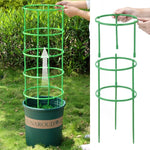 grille support plantes vert circulaire moderne fixations solides intérieur fleurs treillis plastique