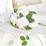 feuilles artificielles vertes soie décoration intérieure maison mariage anniversaire baby shower festive arrangement