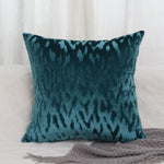 Coussin décoratif velours noir 45x45 cm pour canapé