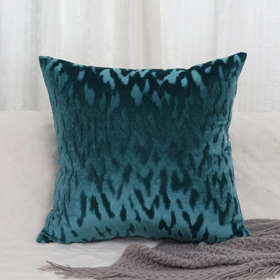 Coussin décoratif velours noir 45x45 cm pour canapé