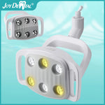 lampe led dentaire blanche moderne tringle anneau decoratif manuel utilisation six sources lumineuses led