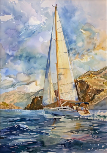 toile d'art moderne peinture l'huile abstraite paysage marin cadre noir vertical maisonDecoration